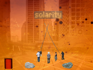 Triangle of Solarity, Fotocollage, Ernst Logar 2025